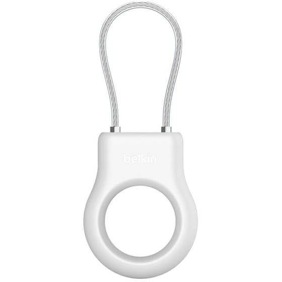 Θήκη Μπρελόκ Belkin Secure Holder with Wire Cable για Apple AirTag - White image 1