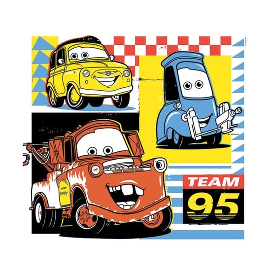 Παιδικό Παζλ Clementoni Super Color Disney Cars Glow Racers (3x48 Κομμάτια) image 2
