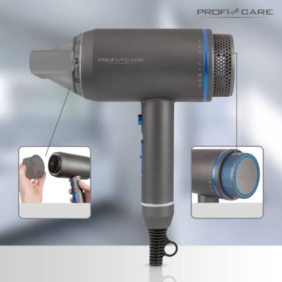 PROFICARE PC-HT 3082 Σεσουάρ Μαλλιών 1800 W Ανθρακί image 5