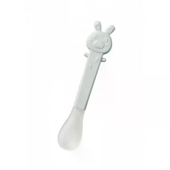 Κουτάλια Φαγητού Saro Soft Tip Γκρι - 2 Τμχ image 1