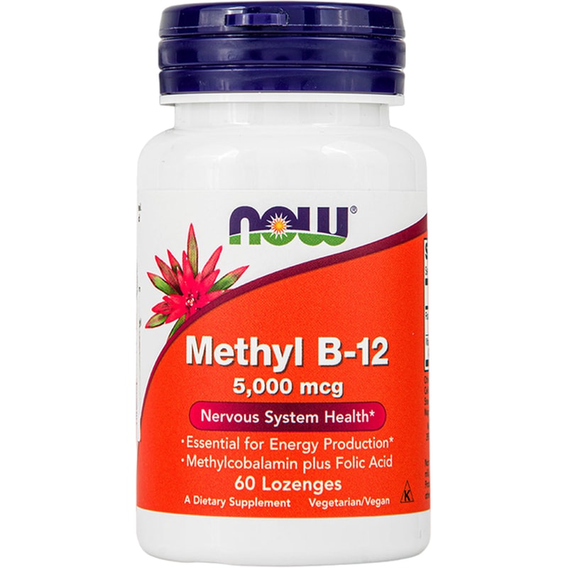 Now Methyl B-12 5000mcg - 60 παστίλιες