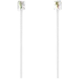 Καλώδιο HAMA 6 m RJ11 6p4c RJ11 6p4c Λευκό
