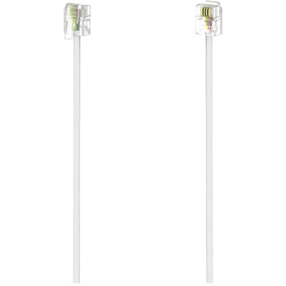 Καλώδιο HAMA 6 m RJ11 6p4c RJ11 6p4c Λευκό image 0