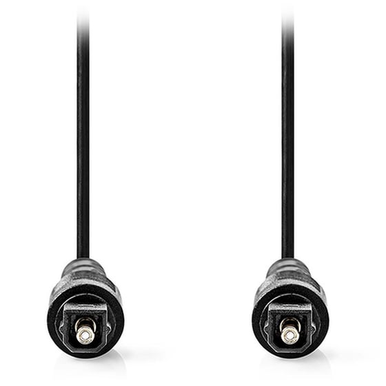 Καλώδιο Ήχου Nedis CAGB25000BK10 TOSLINK male σε TOSLINK male - 1m - Μαύρο image 1