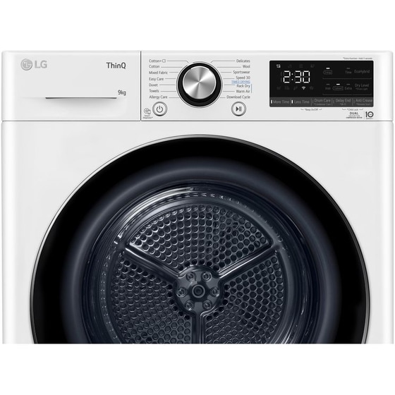 LG RH90V9AV2N 9 kg με Αντλία Θερμότητας Λευκό Στεγνωτήριο Ρούχων image 7