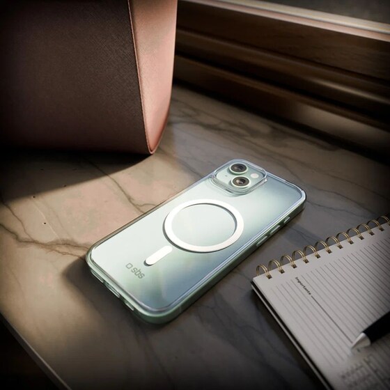 Θήκη Apple iPhone 15 - SBS Rigid MagSafe Case - Transparent image 7