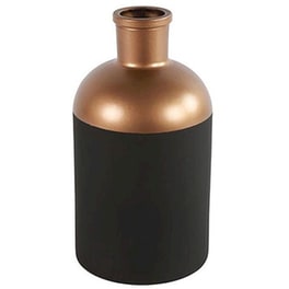 Διακοσμητικό Βάζο Decostar 793756 Μεταλλικό Φ14x26 cm - Μαύρο/Μπρονζέ