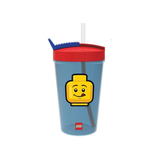 Παγούρι με Καλαμάκι Iconic Lego Μπλε image 0