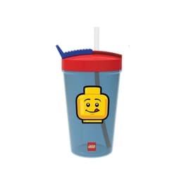 Παγούρι με Καλαμάκι Iconic Lego Μπλε