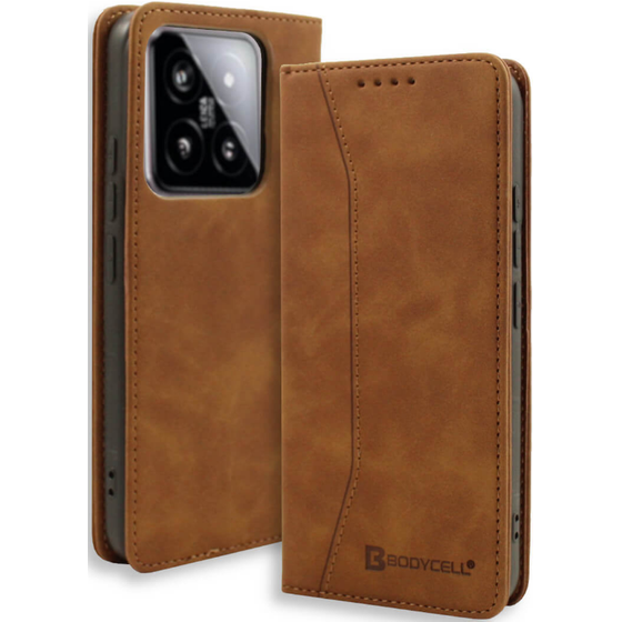 Θήκη Xiaomi 14 Pro - Bodycell Book Case - Brown image 0