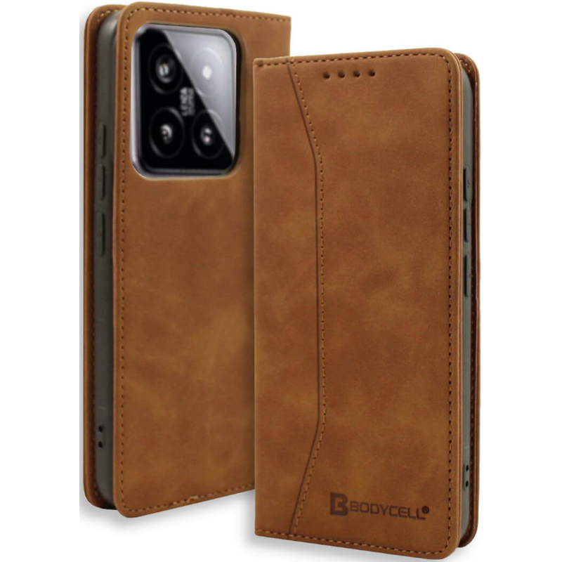 Θήκη Xiaomi 14 Pro - Bodycell Book Case - Brown