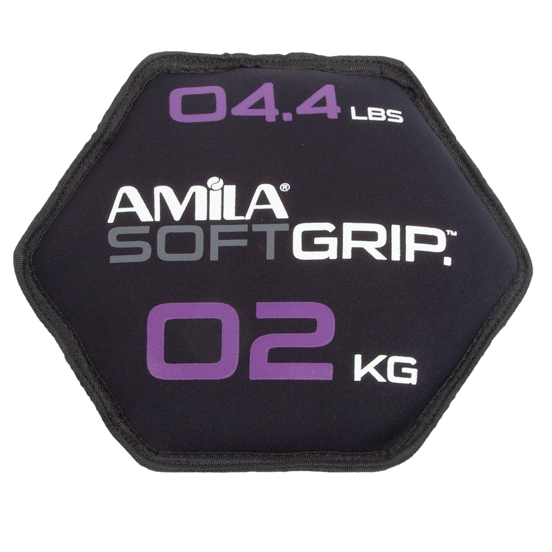 Δίσκος Βαρίδιο Amila 90751 Soft Grip - 2 kg