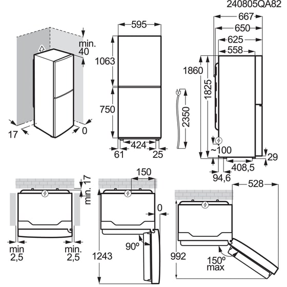 ELECTROLUX LNT5ME32U1 No Frost 331 Lt Ασημί Ψυγειοκαταψύκτης image 9