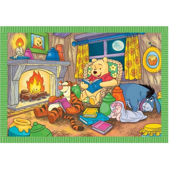 Παζλ Clementoni Super Color 4in1 Disney Winnie The Pooh image 2