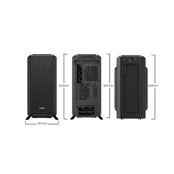 Κουτί Desktop Silent Base BeQuiet! 802 - Μαύρο image 1