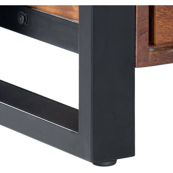 Έπιπλο Τηλεόρασης VidaXL από Ξύλο 140x30x45cm - Kαφέ/Μαύρο image 6
