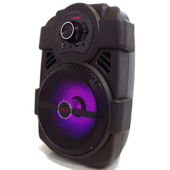 Party Speaker Akai ABTS-808L 10W Karaoke με Ασύρματo Μικρόφωνo - Μαύρο image 2