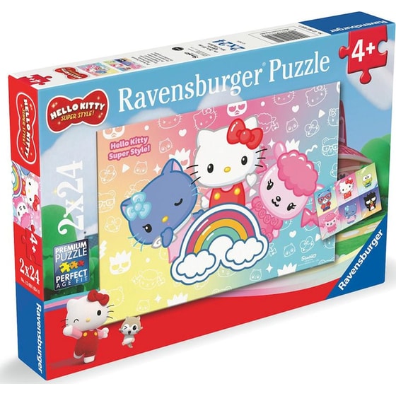 Παιδικό Παζλ Ravensburger Hello Kitty: Super Style (2x24 Κομμάτια) image 4