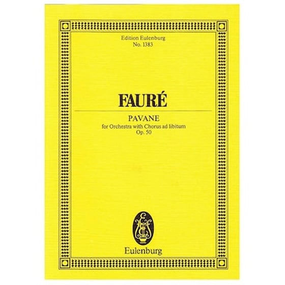 Faure - Pavane Op.50 [pocket Score] image 0
