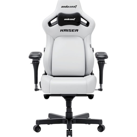 Καρέκλα Gaming Anda Seat Kaiser 4 V2 XLarge με 6D Μπράτσα Δερματίνης - Λευκή image 1