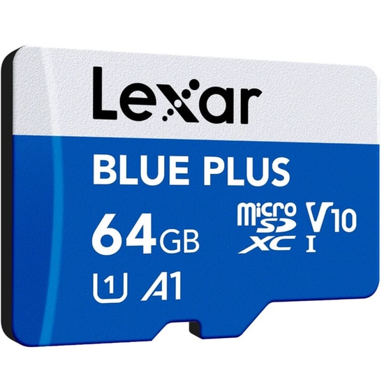 Lexar Blue Plus microSDXC 64GB Class 10 U1 V10 UHS-I με αντάπτορα image 3