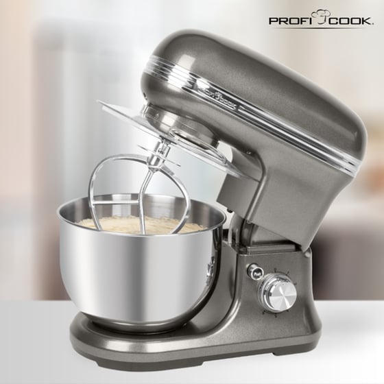 Κουζινομηχανή PROFICOOK PC-KM 1197 1200 W 5 L - Ασημί image 1