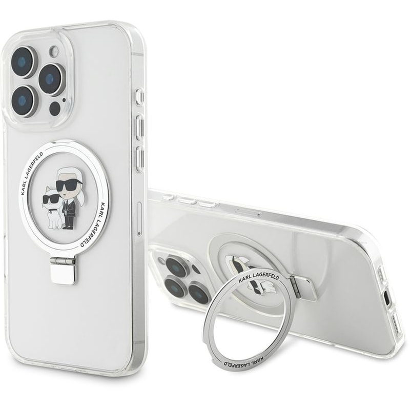 Θήκη Apple iPhone 16 Pro - Karl Lagerfeld MagSafe Ringstand Case - Transparent KARL LAGERFELD