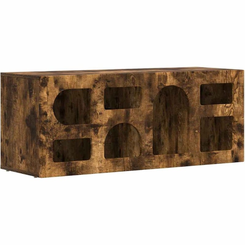 Έπιπλο Τηλεόρασης VidaXL ELST 100 x 35 x 40 cm - Καπνιστή Δρυς