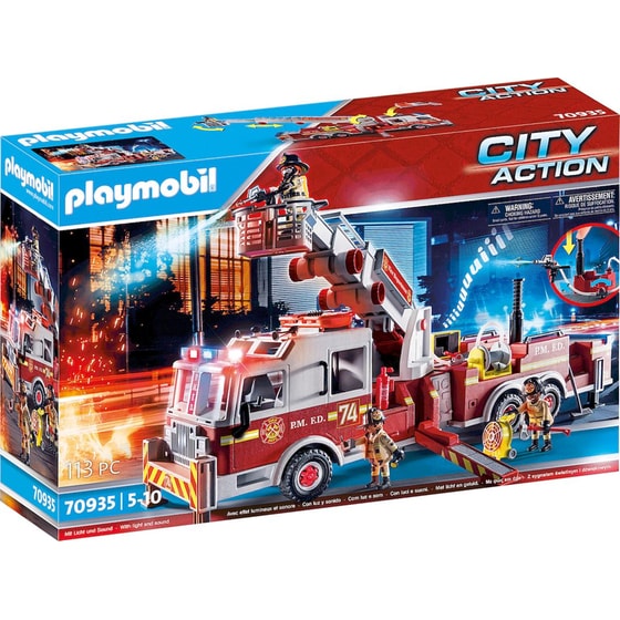 PLAYMOBIL® City Action US Tower Ladder: Πυροσβεστικό όχημα (70935) image 0