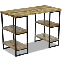 Γραφείο Μελέτης VidaXL από Ξύλο Μάνγκο 110x55cm - Φυσικό