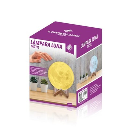 Επαναφορτιζόμενο Φωτιστικό Αφής Φεγγάρι 3d Με Led Εναλλασσόμενο Φωτισμό Gem Bn2223 image 3