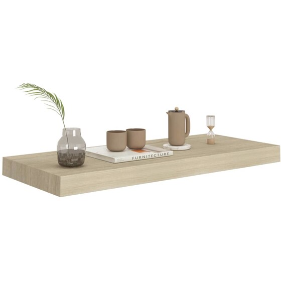 Ράφι Τοίχου VidaXL από Κυψελωτό MDF 60x23.5 cm - Δρυς image 5
