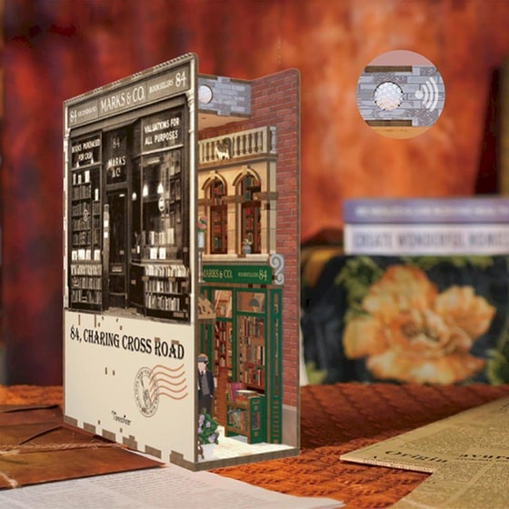 DIY 3D Puzzle Book Nook Kit Βιβλιοστάτης - 84 Charing Cross Road image 6