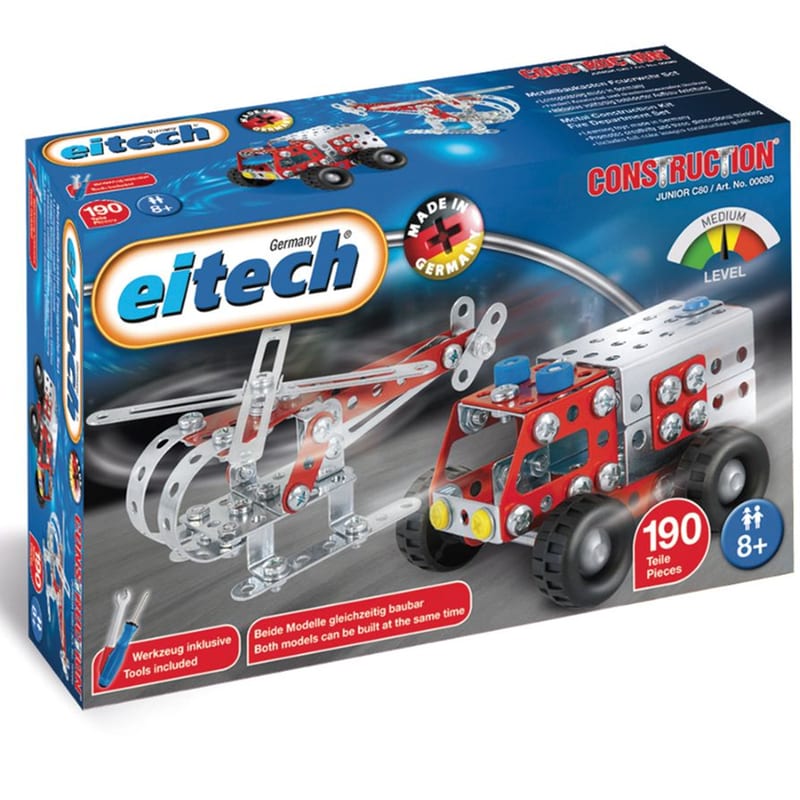 EITECH Eitech Μεταλλική Κατασκευή Πυροσβεστική - Ελικόπτερο 190 Εξαρτήματα
