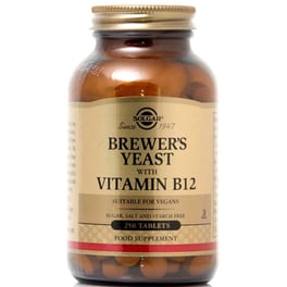 Ειδικό Συμπλήρωμα Διατροφής Solgar Brewer’s Yeast με Vitamin B-12 - 250 ταμπλέτες