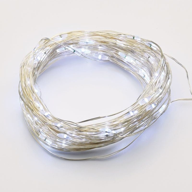 Διακοσμητική Γιρλάντα Μπαταρίας με 20 LED Φωτάκια Aca X0120211 – Λευκή