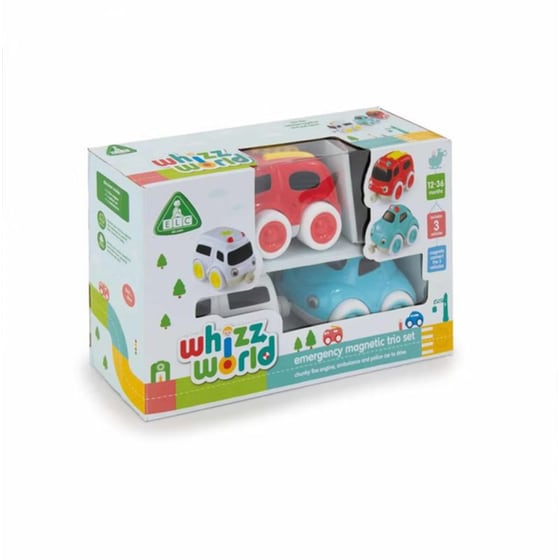 ELC Whizz World Μαγνητικό Σετ με Τρία Όχήματα Έκτακτης Ανάγκης image 1