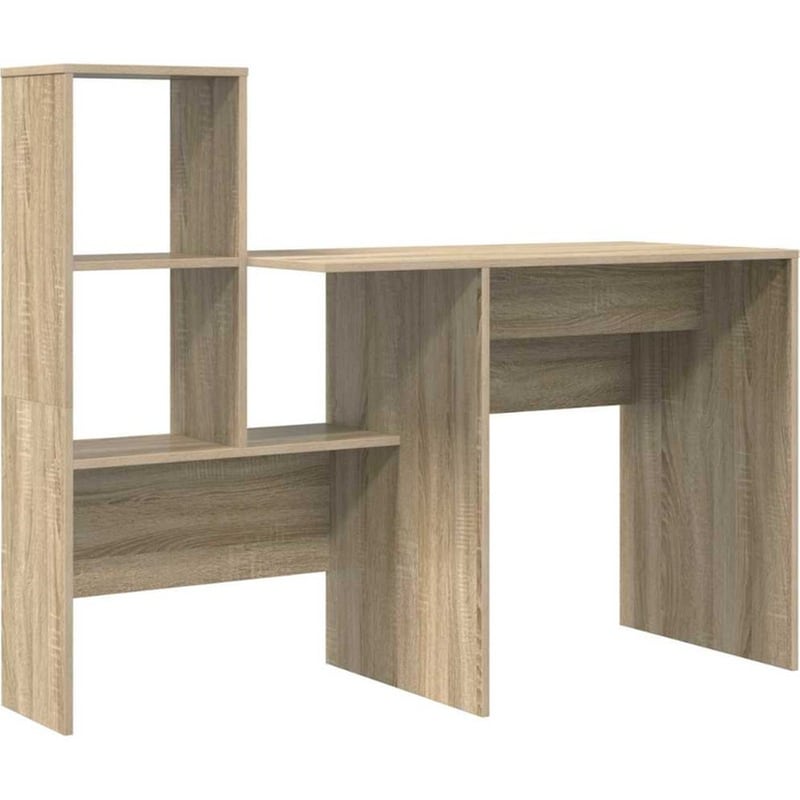 Γραφείο VidaXL από Επεξεργασμένο Ξύλο 131,5x50x106,5 cm - Sonoma Δρυς