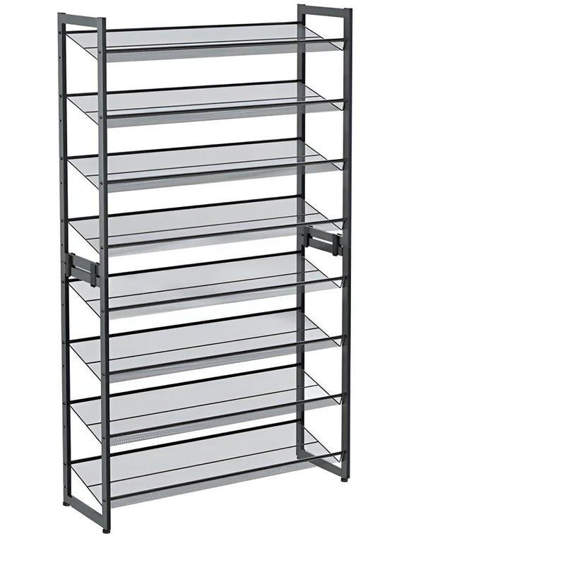 SONGMICS Παπουτσοθήκη Ρυθμιζόμενη Songmics Μεταλλική 92.5x30.7x163.5 cm - Γκρι