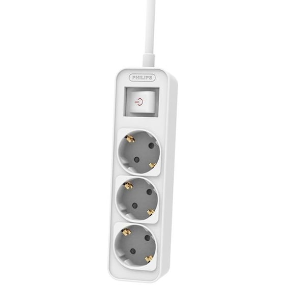 Philips CHP2134W 3 Θέσεων 1.5m - Λευκό image 0