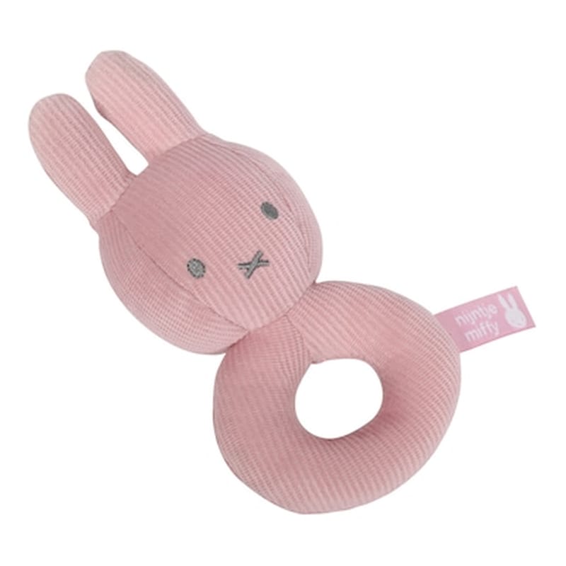 Yφασμάτινη Κουδουνιστρα 16×7.5 Baby Oliver Miffy Pink