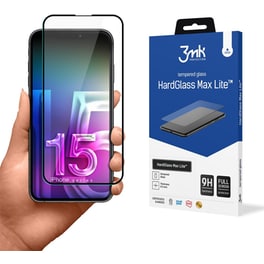 Προστατευτικό οθόνης Apple iPhone 15 Pro - 3mk HardGlass Max Lite Full Screen 0.3mm 9H