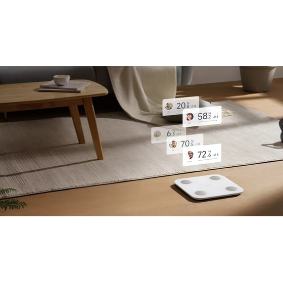 Ψηφιακή Ζυγαριά Σώματος XIAOMI S400 με Λιπομετρητή & Bluetooth Λευκή image 1