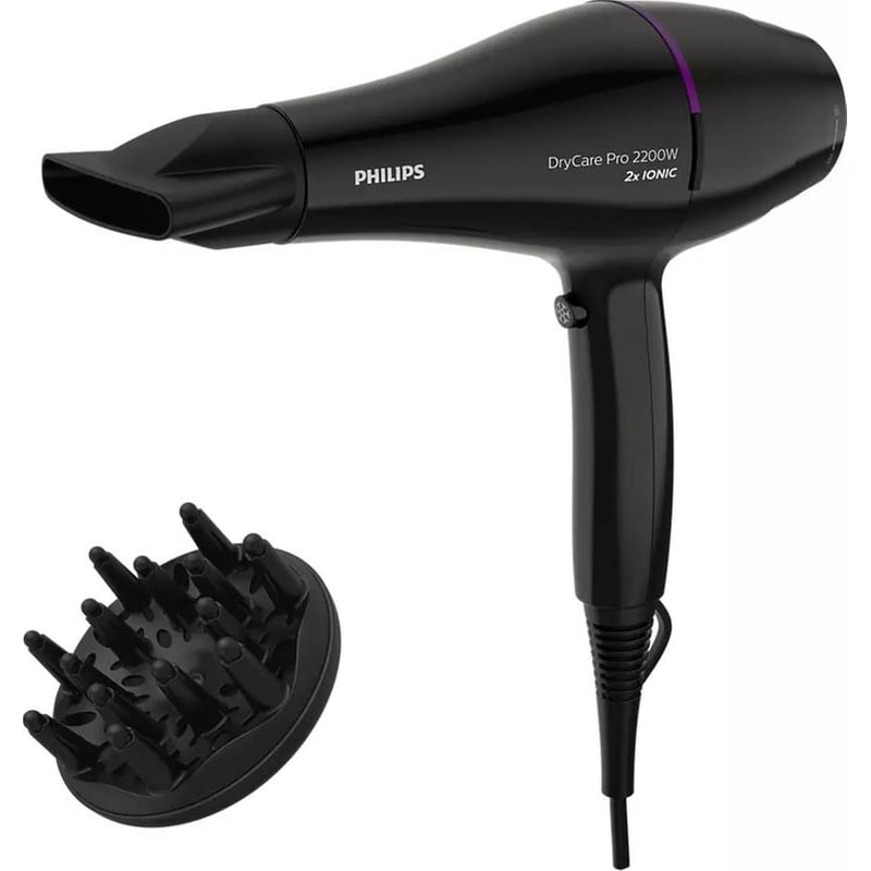 PHILIPS Drycare Pro Ionic BHD274/00 Σεσουάρ Μαλλιών 2200 W Μαύρο PHILIPS