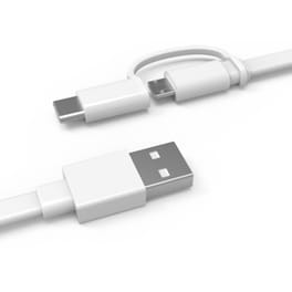 Καλώδιο δεδομένων Huawei Usb to microUSB και Usb-C 1.5m - White
