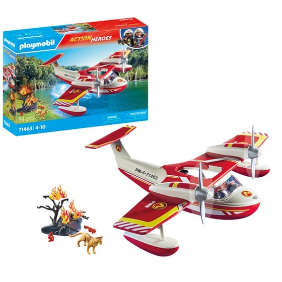 PLAYMOBIL® Action Heroes Πυροσβεστικό Υδροπλάνο (71463) image 1