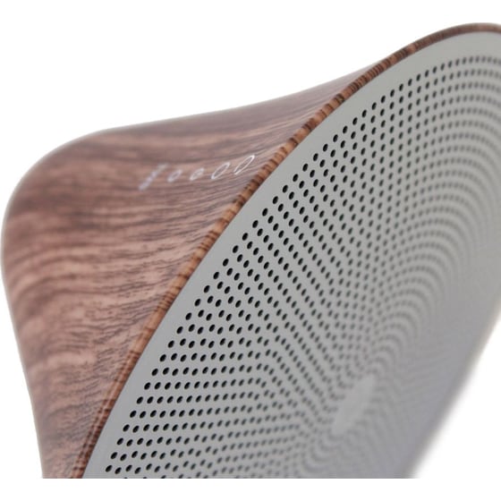 Mini Halo One Walnut Φορητό Ηχείο 5W - Ασημί/ Σκούρο Καφέ image 2