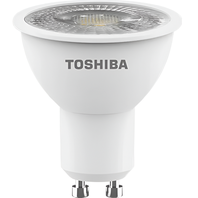 TOSHIBA Λάμπα LED Toshiba GU10 7W 3000K - Θερμό Λευκό
