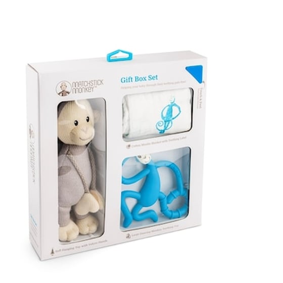 Matchstick Monkey Teething Gift Set Teething Gift Set - Blue 241502 image 0