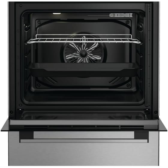 INDESIT I6V8KMX 66 Lt Inox Ηλεκτρική Κουζίνα Κεραμική image 1